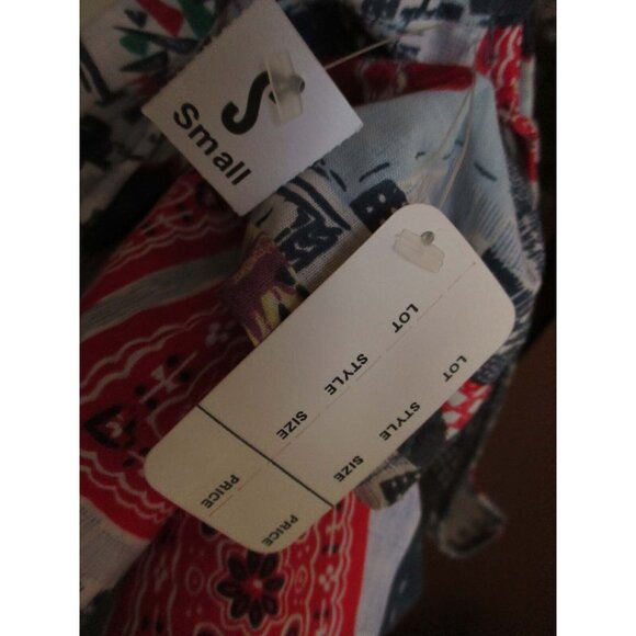 NWT True Vintage Cactus Flower Patchwork Print Sleeveless Button-Up Vest Top S - Picture 4 of 5